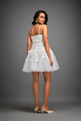 Load image into Gallery viewer, Strappy Dress With Green 3-D Embellishments On Skirt
