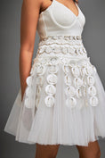 Load image into Gallery viewer, Strappy Dress With Green 3-D Embellishments On Skirt
