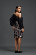 Load image into Gallery viewer, Gunmetal Laser Cutwork Skirt
