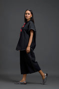 Load image into Gallery viewer, Black Floral Patch Co-ord Set
