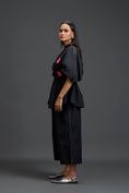 Load image into Gallery viewer, Black Floral Peplum Co-ord Set
