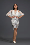 Load image into Gallery viewer, Silver Laser Cutwork Skirt
