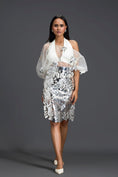 Load image into Gallery viewer, Silver Laser Cutwork Skirt
