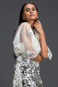 Load image into Gallery viewer, Silver Laser Cutwork Skirt
