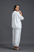 Load image into Gallery viewer, White Oversized Floral Patch Top
