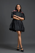Load image into Gallery viewer, Shoulder-Detail Taffeta Bubble Dress
