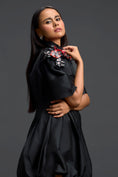 Load image into Gallery viewer, Shoulder-Detail Taffeta Bubble Dress

