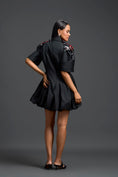 Load image into Gallery viewer, Shoulder-Detail Taffeta Bubble Dress
