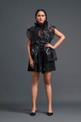 Load image into Gallery viewer, Gunmetal Panelled Organza Co-ord Set

