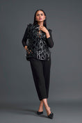 Load image into Gallery viewer, Black Leather Lattice Jacket and Tailored Pants Set
