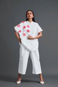 Load image into Gallery viewer, White Floral Patch Co-ord Set
