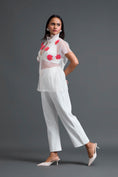Load image into Gallery viewer, White Layered Organza Halter Top
