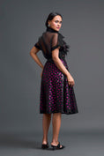 Load image into Gallery viewer, Black Halter Top and Geometric Laser-Cut Skirt Set
