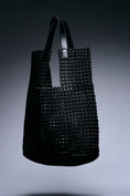 Load image into Gallery viewer, Onyx Weave Bucket Tote
