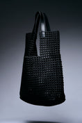 Load image into Gallery viewer, Onyx Weave Bucket Tote

