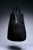 Load image into Gallery viewer, Onyx Weave Bucket Tote
