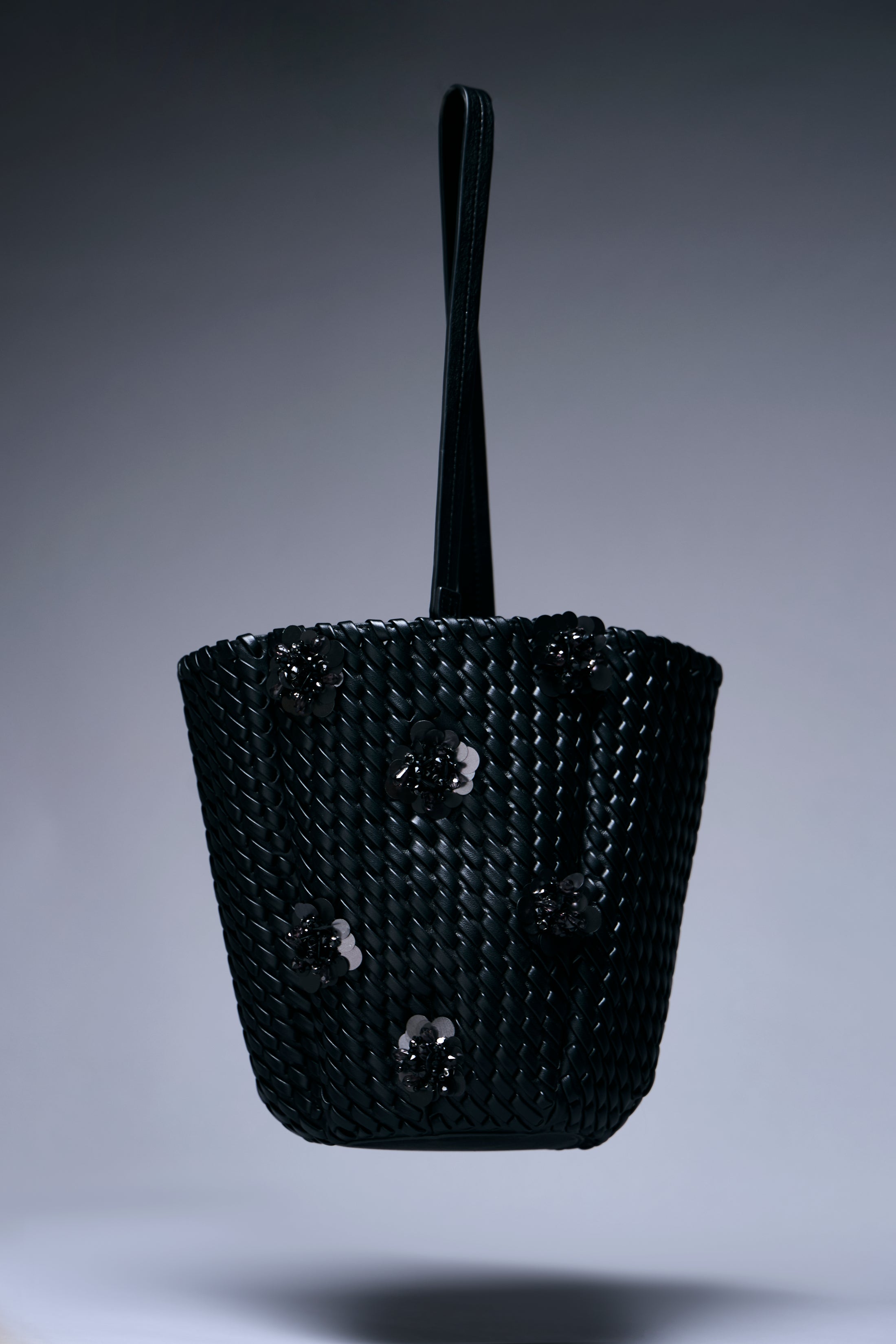 Velour Flora Bucket Bag