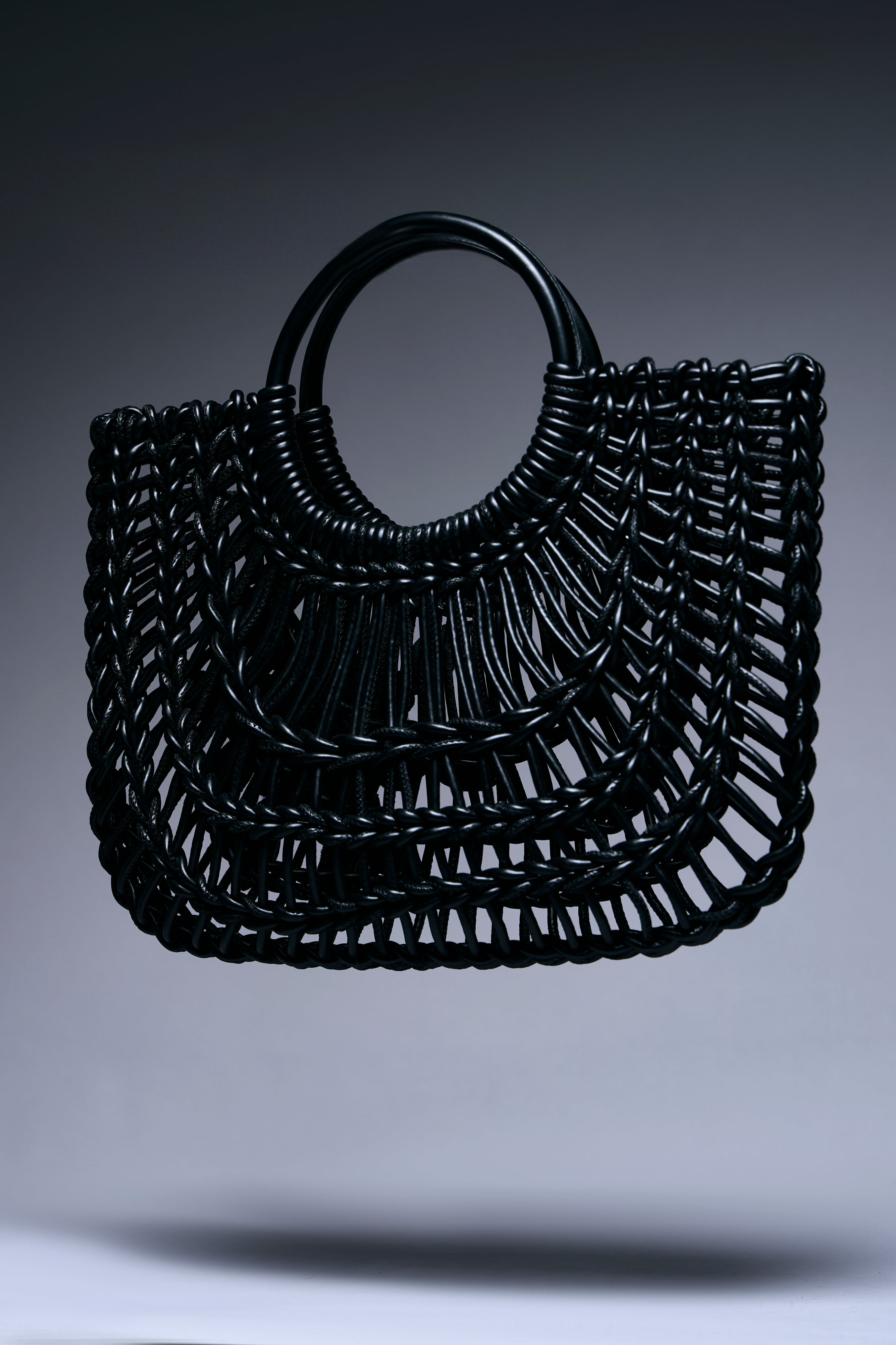 Lattice Bloom Leather Tote