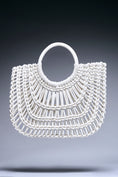 Load image into Gallery viewer, Flora Lattice Leather Tote
