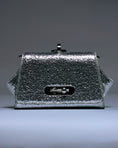 Load image into Gallery viewer, Celeste Silver Leather Clutch
