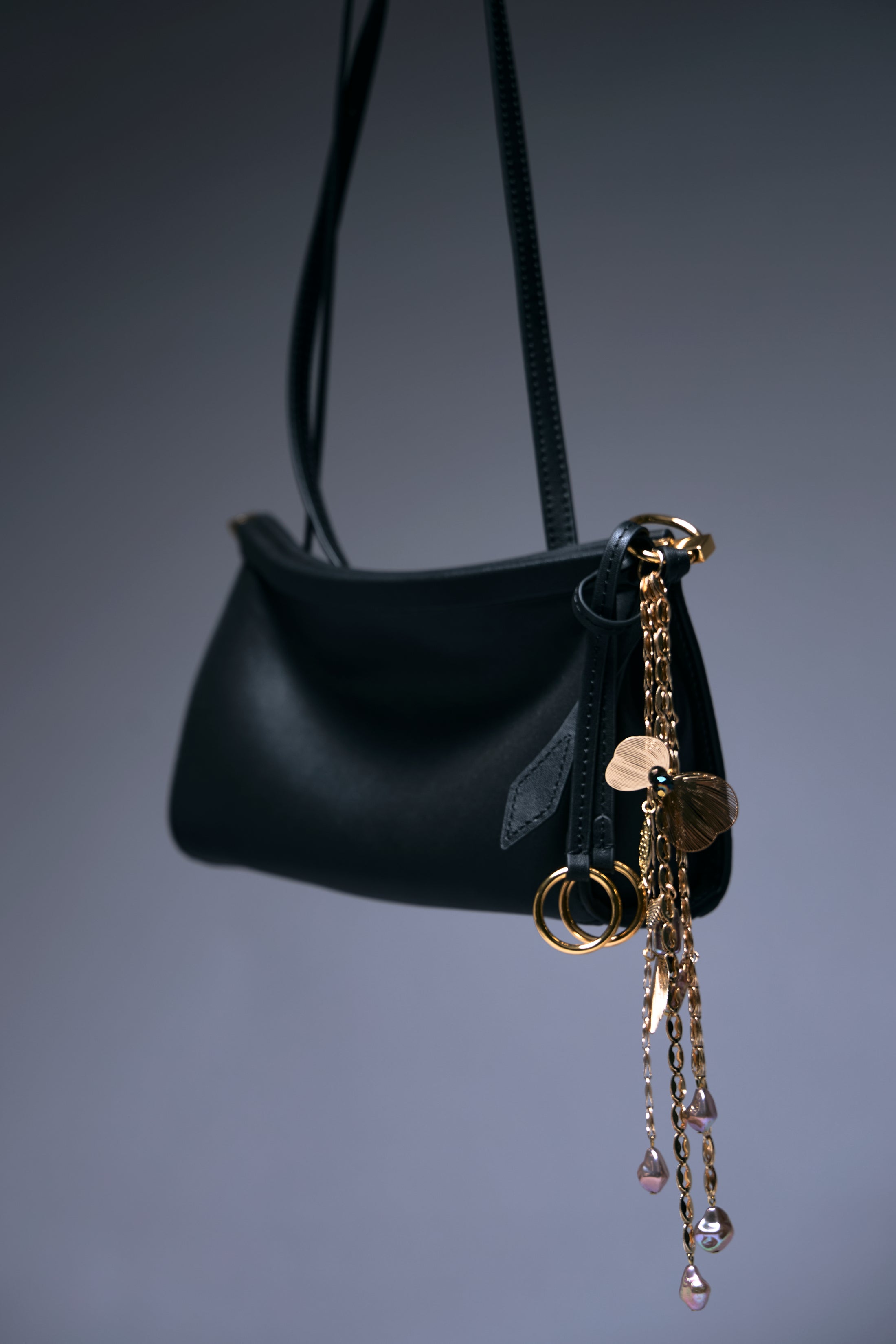 Noir Elegance Crossbody Bag