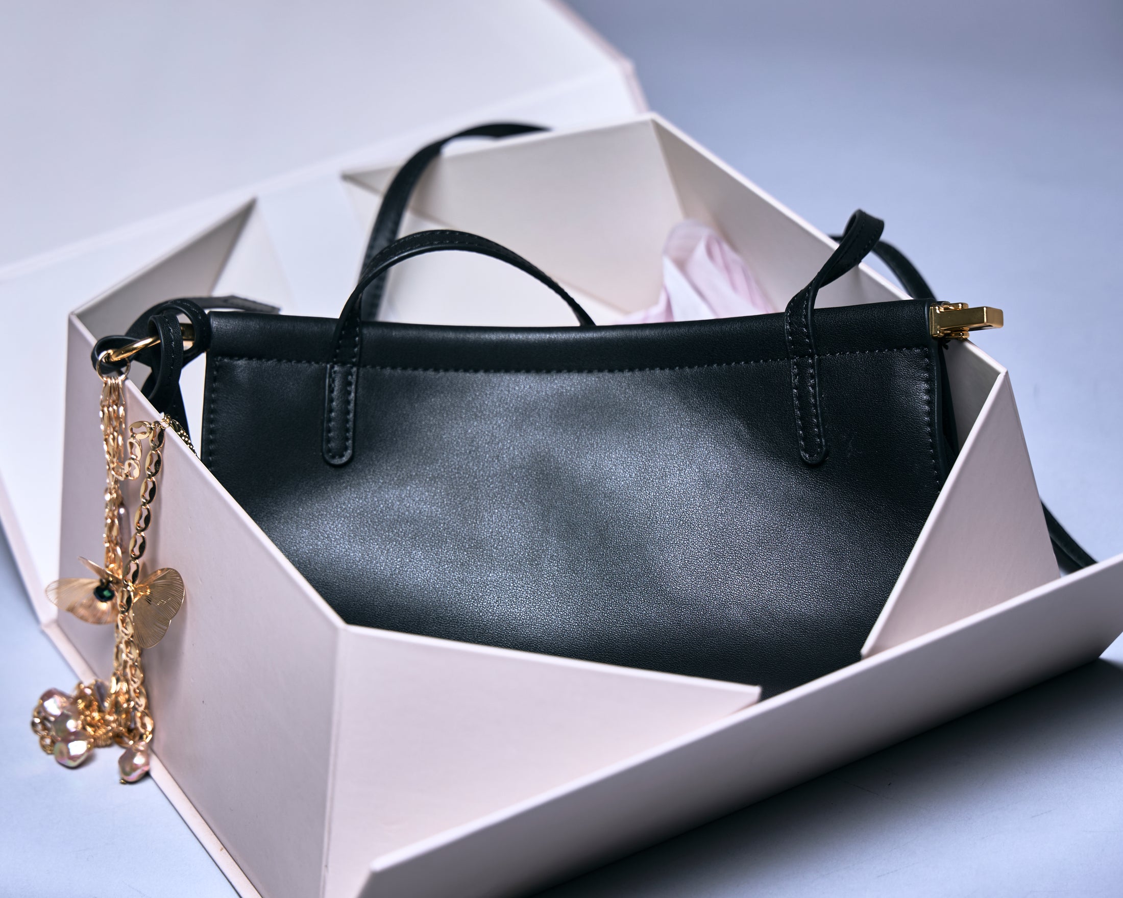 Noir Elegance Crossbody Bag