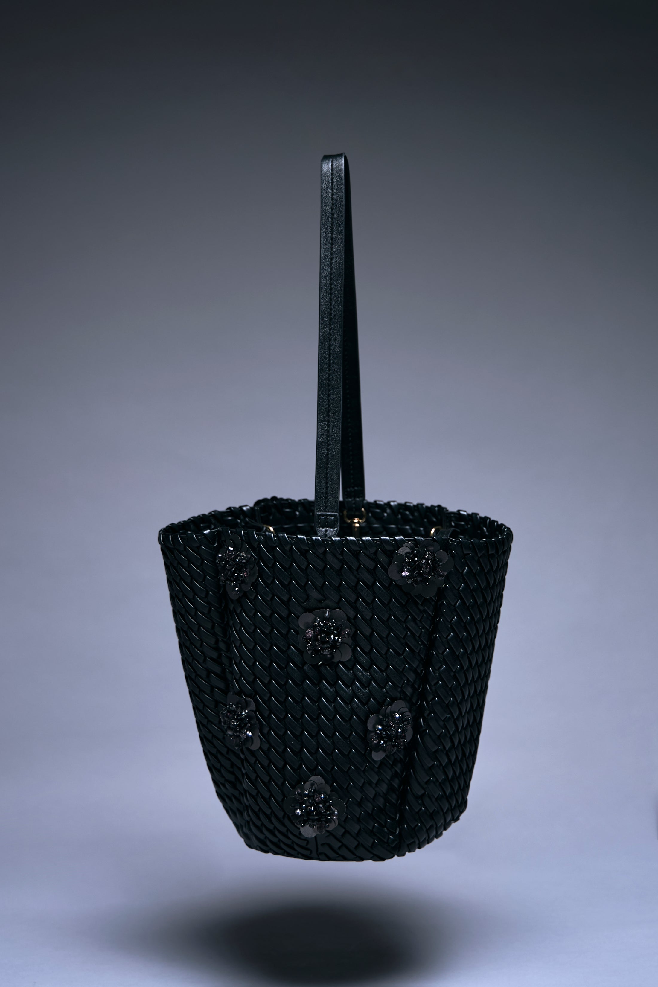 Velour Flora Bucket Bag