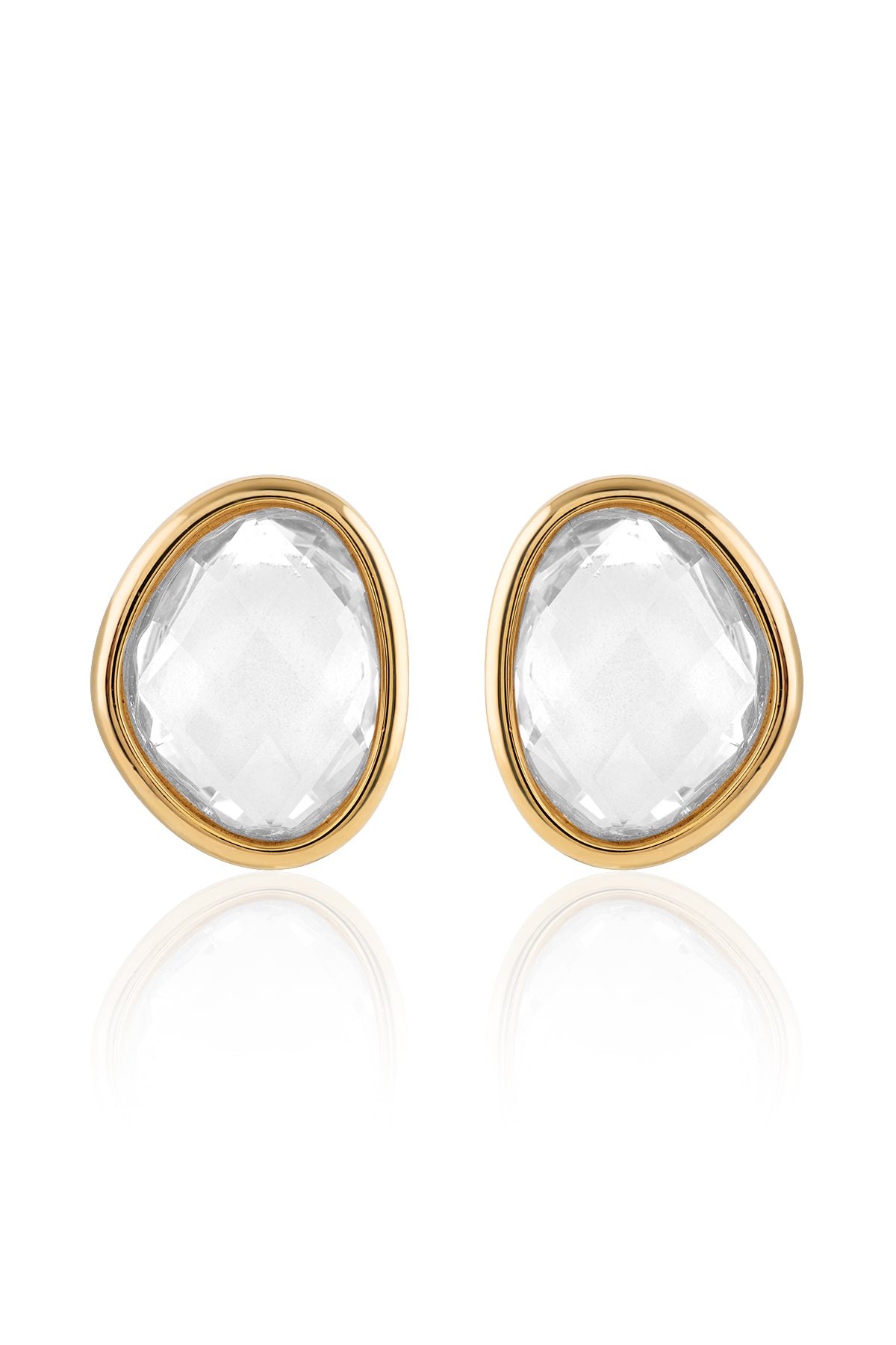Lumina Oval Bezel Studs