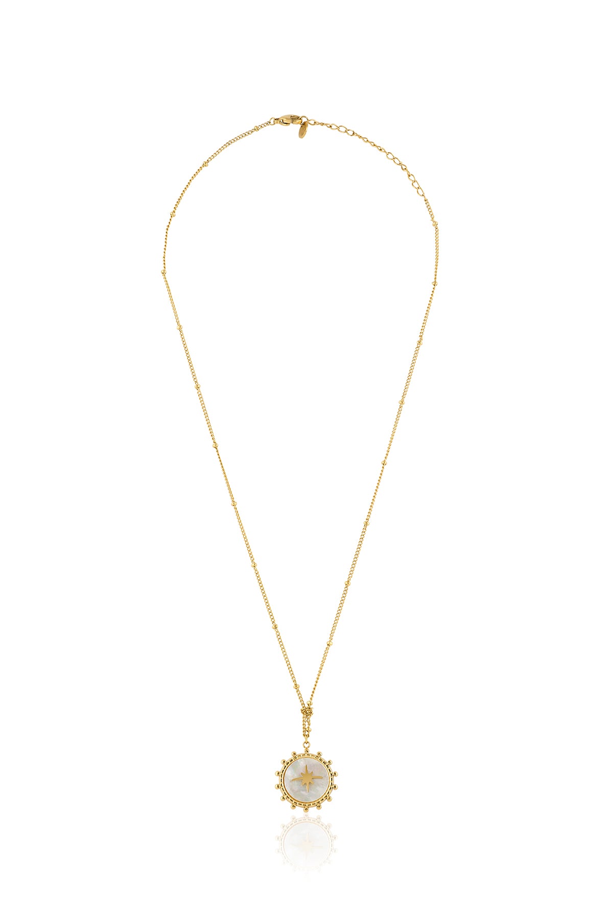 Golden Orbit Star Necklace