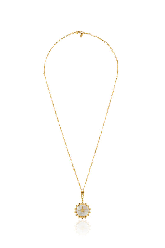 Golden Orbit Star Necklace