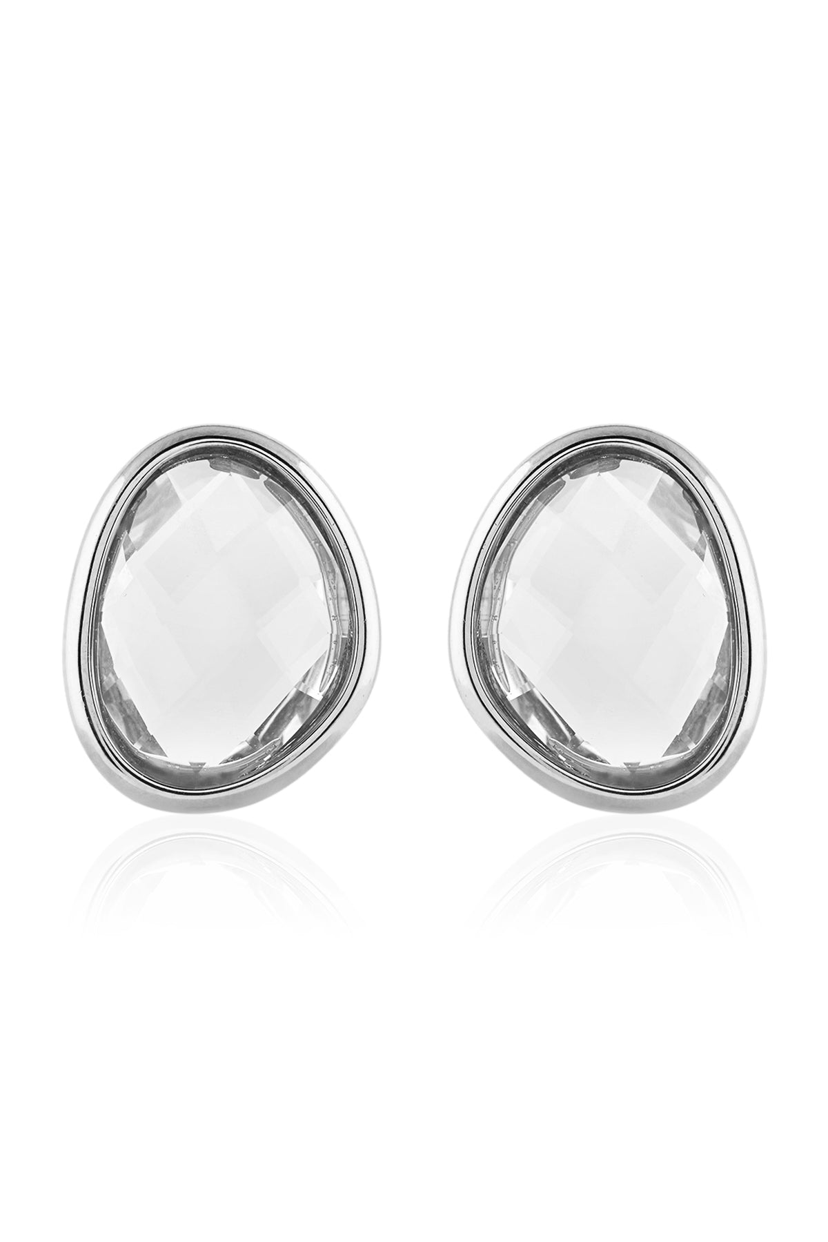 Luma Oval Crystal Studs