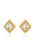 Load image into Gallery viewer, Gilded Shadow Square Studs
