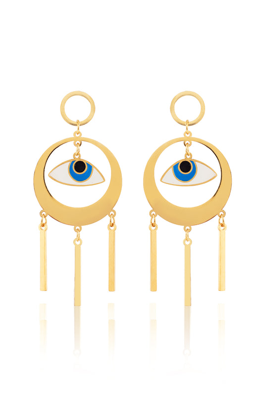 Mystic Aura Evil Eye Earrings