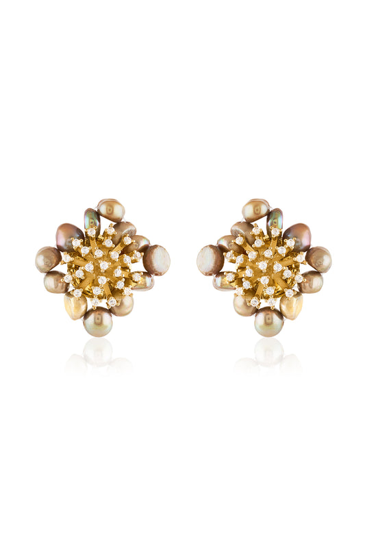 Imperial Bloom Crystal Studs