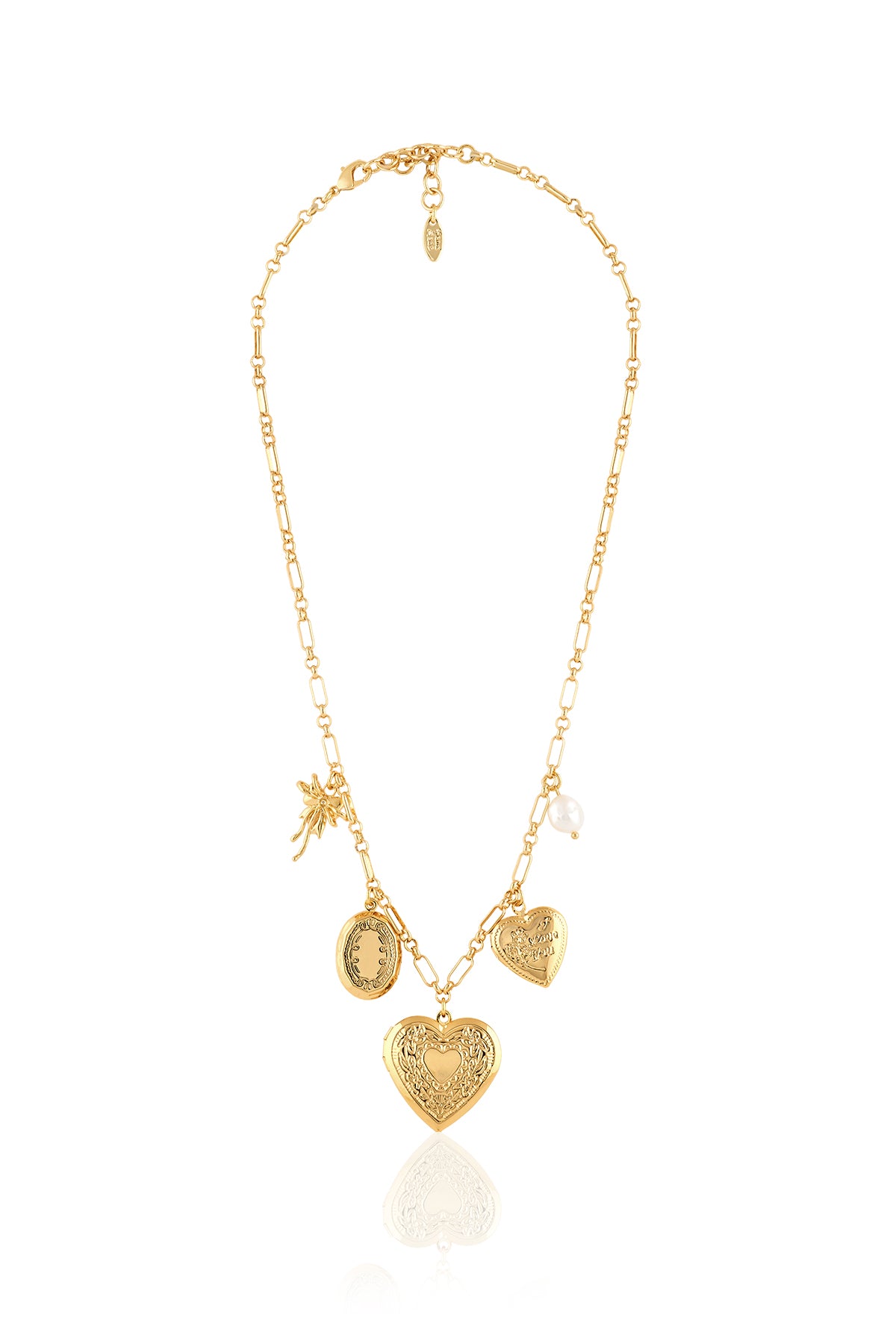Golden Heirloom Charm Necklace