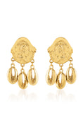 Load image into Gallery viewer, Marina Coin & Shell Dangles
