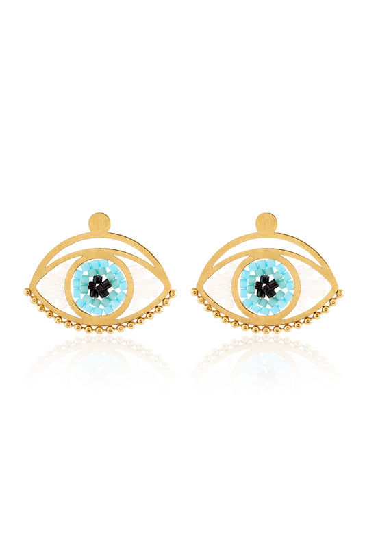 Aurelia Evil Eye Studs