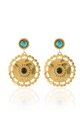 Load image into Gallery viewer, Elara Turquoise Drop Earrings
