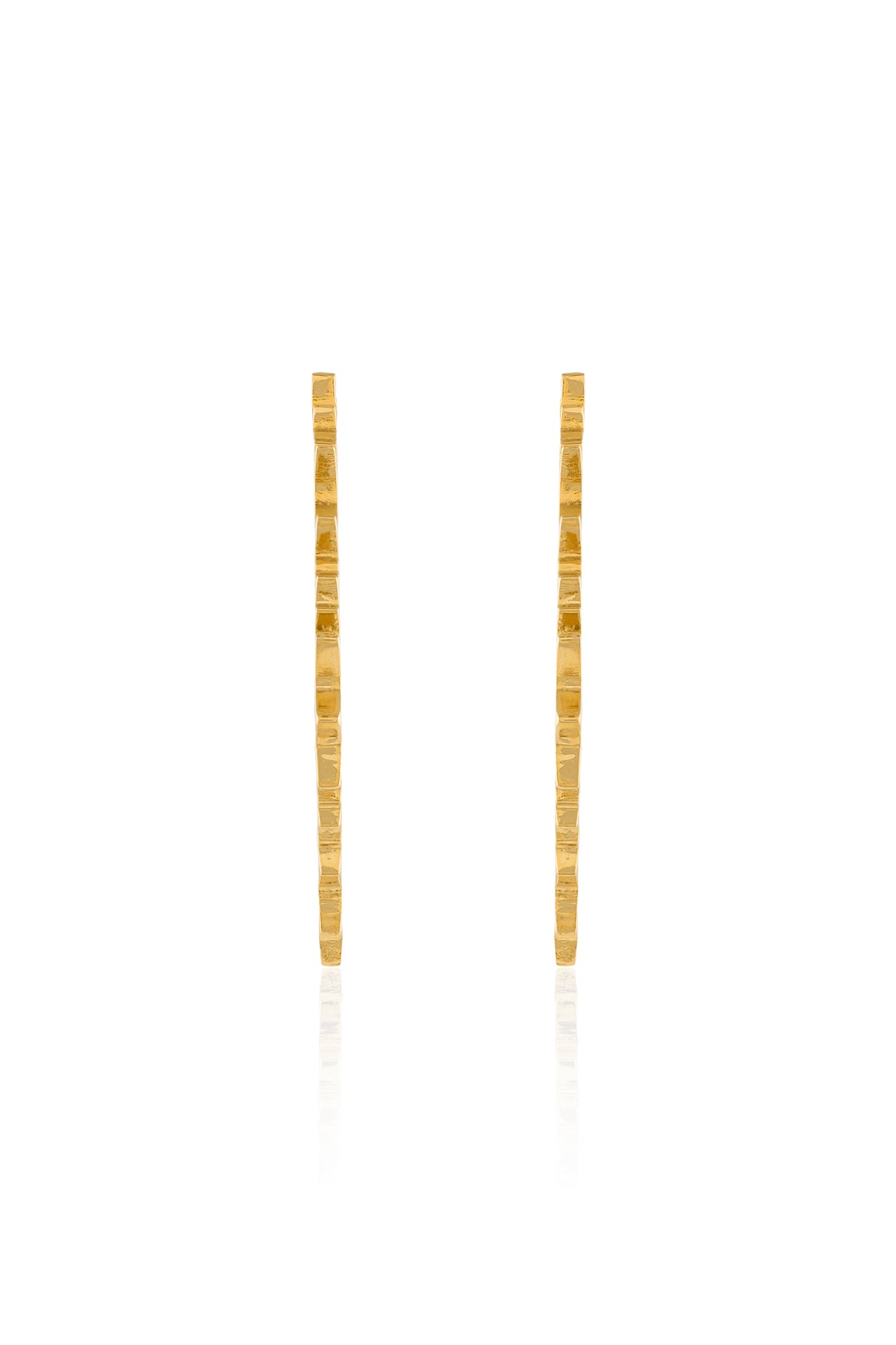 Gilded Edge Sculpt Hoops