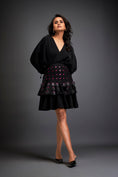 Load image into Gallery viewer, Dress With Layered Skirt With 3-D Accents
