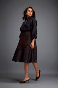 Load image into Gallery viewer, A-Line Skirt with 3D Geometric Pattern
