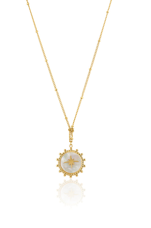 Golden Orbit Star Necklace