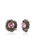 Load image into Gallery viewer, Rosy Gleam Cluster Earrings
