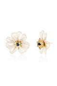 Load image into Gallery viewer, Pearl Halo Floral Studs
