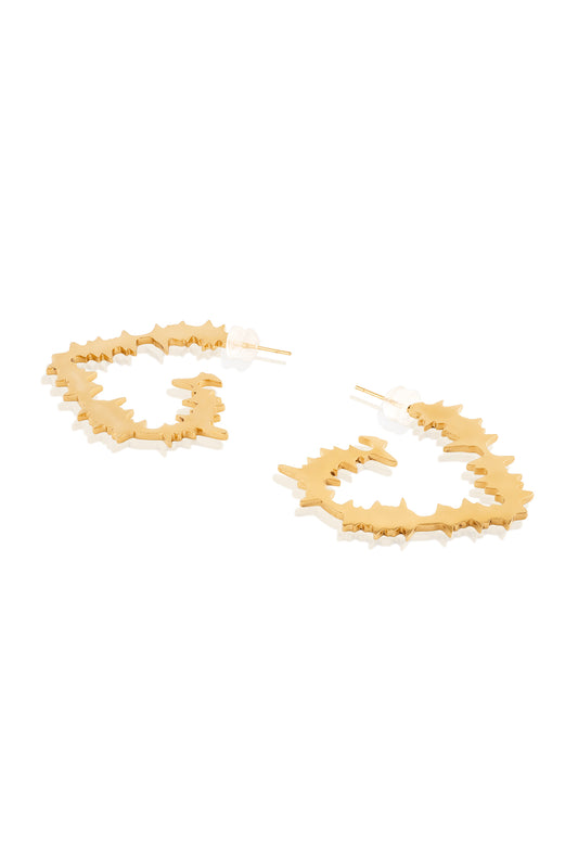 Gilded Edge Sculpt Hoops