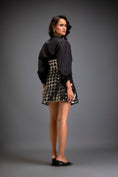 Load image into Gallery viewer, Shirt Paired With A Metallic Mini Skirt
