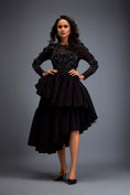 Load image into Gallery viewer, Full-sleeve Swarovski Bodice Top With Ruffle Skirt
