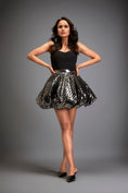 Load image into Gallery viewer, Voluminous Metallic Bubble Skirt
