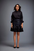 Load image into Gallery viewer, Structured Skirt with Layered Circular Appliqué
