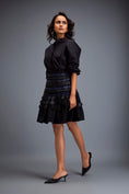 Load image into Gallery viewer, Structured Skirt with Layered Circular Appliqué
